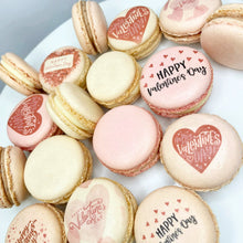 macaron valentines day gift - upload logo or photo. Delivery uk