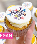 vegan logo cupcakes with uk delivery