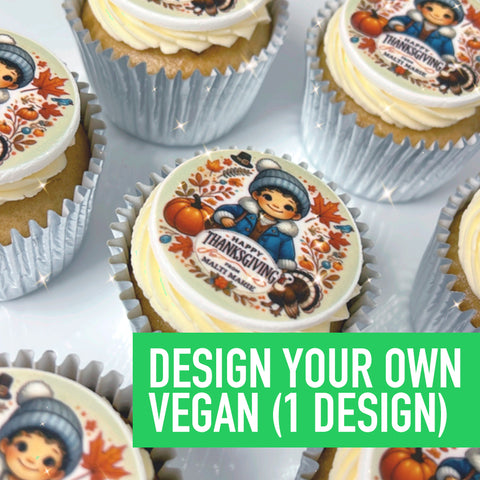 VEGAN LOGO CUPCAKES WITH UK DELIVERY FOR EVENTS