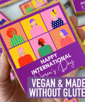 vegan international women's day iced biscuits from print cakes