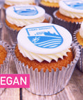 VEGAN LOGO BRANDED CUPCAKES - UK DELIVERY