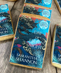cookies with book cover image to celebrate launch of new book from bloomsbury.