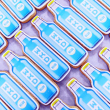 wkd bottle shaped biscuits with logo