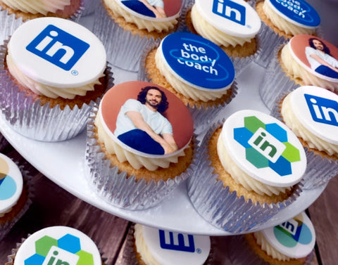 Branded cupcakes for corporate events and employee gifting