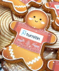 gingerbread man with logo