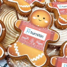 gingerbread man with logo