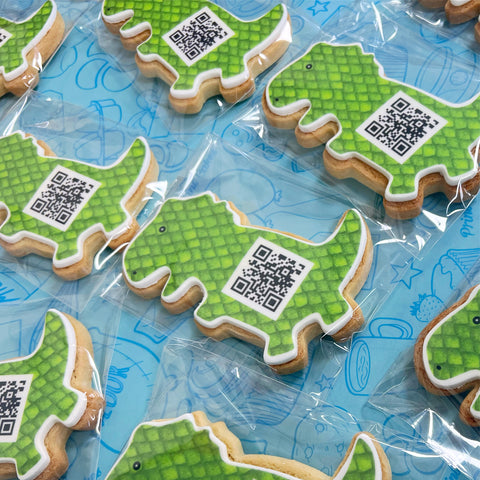 branded dinosaur bisctuis