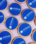 premium branded logo biscuits