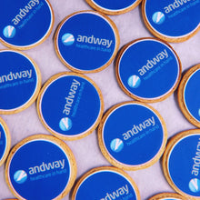 premium branded logo biscuits