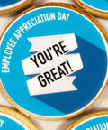 employee appreciation day biscuit with you're great on