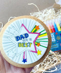 fathers day gift - colour your own biscuit kit for father's day