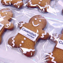 packaged gingerbread men with logo - shop printcakes.co.uk