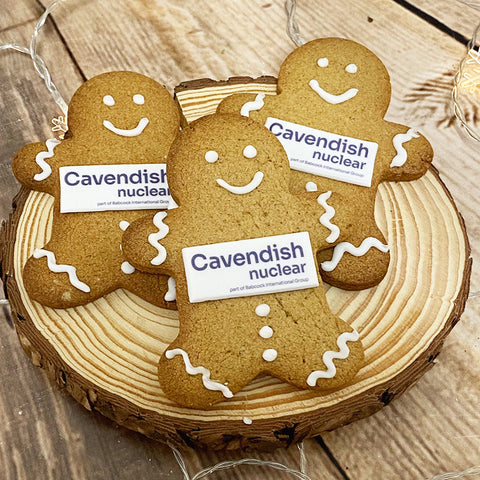 gingerbread me with logo for corporate events