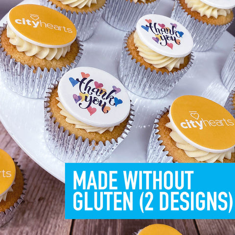 gluten free logo cupcakes - upload your design