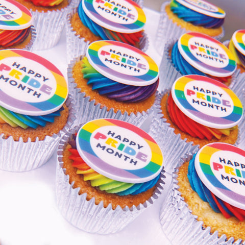 Pride Month Cupcakes | Happy Pride Rainbow Cupcakes UK