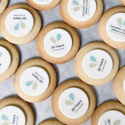 logo biscuits for events