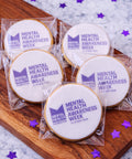 mental health foundation awareness week biscuits with logo - individually packaged