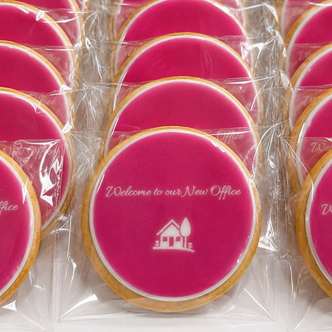Round Branded Biscuits | Full Image