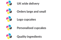 UK delivery for logo cupcakes and cupcake gift boxes