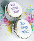 PERSONALISED CUPCAKE BOX WITH EDIBLE MESSAGE - UK DELIVERY - SHOP PRINTCAKES.CO.UK