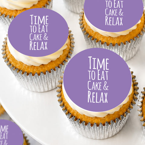 Eat Cake & Relax Cupcake Gift Box