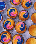 cupcakes with matching brand colour buttercream delivered uk wide for companies