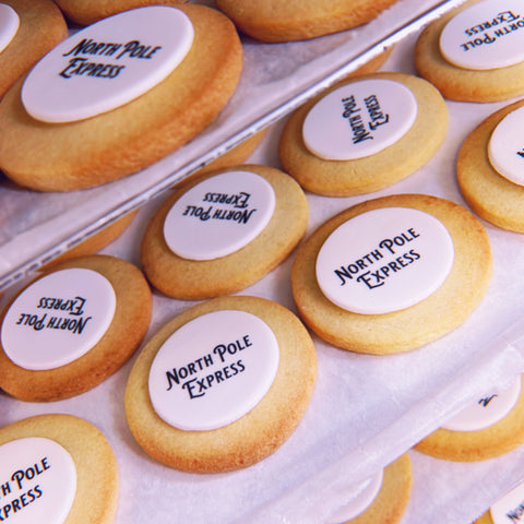 branded logo biscuits by print cakes sunderland