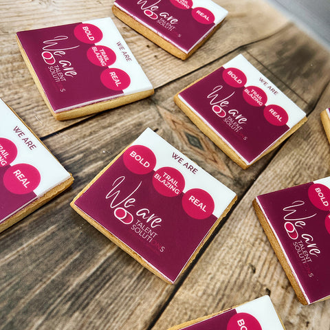 Square Branded Biscuits