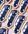 car shaped branded biscuit with QR code