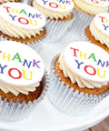 thank you cupcakes for teachers, nurseries and child minders with a bright design