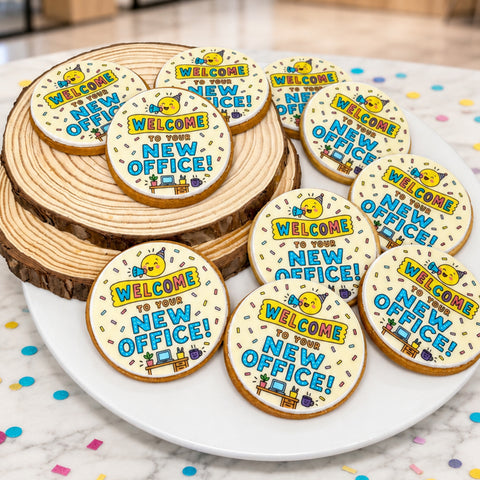 Welcome To Your New Office Biscuits