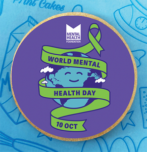 biscuits for world mental health day - shop printcakes.co.uk