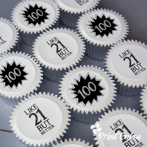 100th Birthday Cupcake Gift Box | UK Delivery