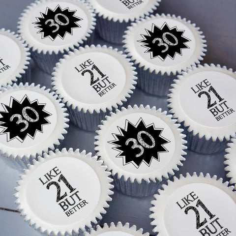 30th birthday cupcake gift box | UK Delivery