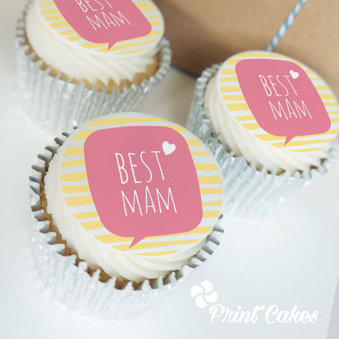 mothers day. "mam" cupcakes. - uk delivery