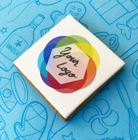 biscuit printed with logo