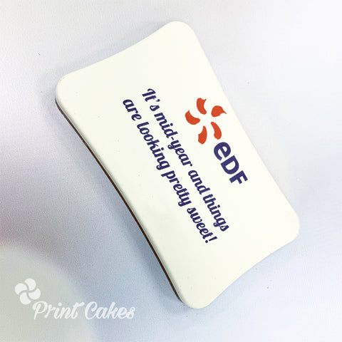 printed branded chocolate bar