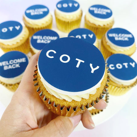 branded logog cupcakes - uk delivery - shop printcakes.co.uk