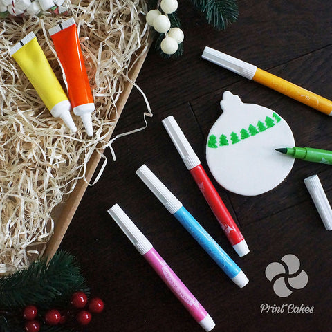 Christmas biscuit bauble decorating kit