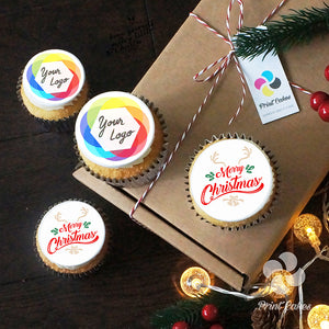 corporate christmas cupcake gift box