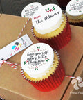 personalised christmas cupcake gift box delivered uk