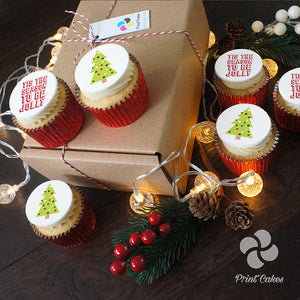 Be Jolly Buttercream Cupcake Gift Box