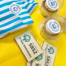branded logo sweets, chocolate and cupcakes