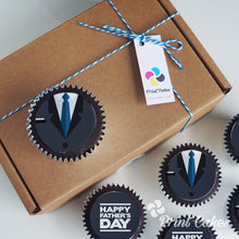 Chocolate Father's Day Cupcake Gift Box - Tux