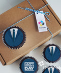 Chocolate Father's Day cupcakes - Suit Cupcakes