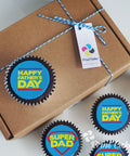 Chocolate Father's Day Cupcake Super Dad Gift Box