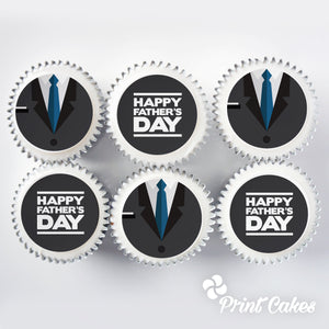 Father's Day Cupcake Gift Box - Tux
