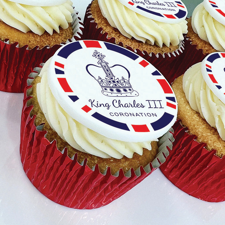 UNION JACK CORONATION CUPCAKES | UK DELIVERY – Print Cakes