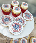 king charles coronation cupcakes and biscuits