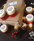 personalised christmas cupcake gift box delivered uk